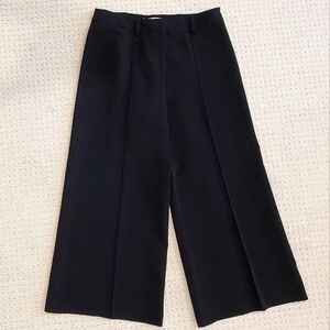 Milly "Hayden" Black Hi-Waist, Wide Crop Leg Pants, Sz 6, EUC